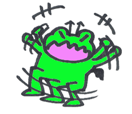 frog place KEROMICHI-AN angel and devil sticker #2186092