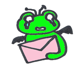 frog place KEROMICHI-AN angel and devil sticker #2186093