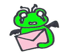 frog place KEROMICHI-AN angel and devil sticker #2186093