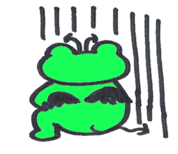 frog place KEROMICHI-AN angel and devil sticker #2186095