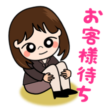 Day-to-day business of Lady sticker #2186666