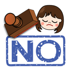 Day-to-day business of Lady sticker #2186673