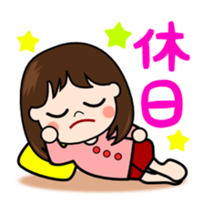 Day-to-day business of Lady sticker #2186676