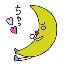 Moon of girl sticker #2187162