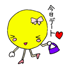 Moon of girl sticker #2187165