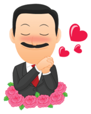 Mustache Boss sticker #2187316