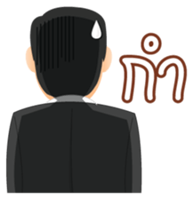 Mustache Boss sticker #2187330