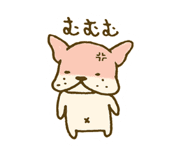Japanese French bulldog sticher sticker #2187748