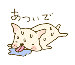 Japanese French bulldog sticher sticker #2187749