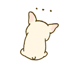 Japanese French bulldog sticher sticker #2187754