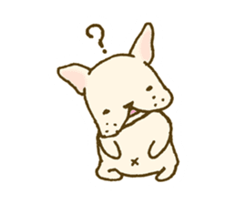 Japanese French bulldog sticher sticker #2187767