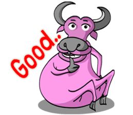 Peuk smiley Thai buffalo sticker #2187826