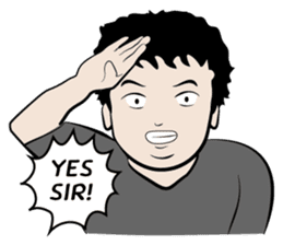 Jye Jye a simple man (EN) sticker #2188252