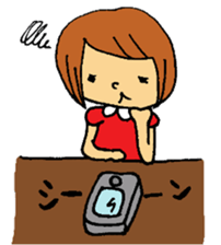 Bobbed girl. sticker #2188386