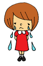 Bobbed girl. sticker #2188392