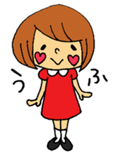 Bobbed girl. sticker #2188393