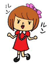 Bobbed girl. sticker #2188394