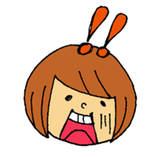 Bobbed girl. sticker #2188409