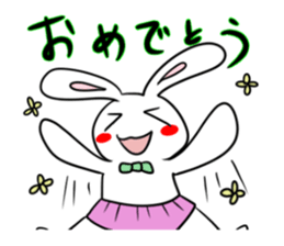 Big legs Rabbit. sticker #2188635