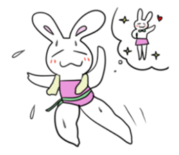 Big legs Rabbit. sticker #2188644