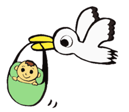 Stork Brings Pregnancy sticker #2188864