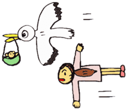 Stork Brings Pregnancy sticker #2188876