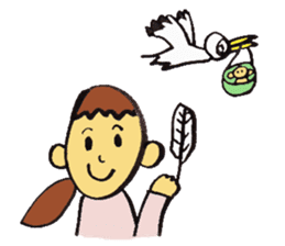 Stork Brings Pregnancy sticker #2188888