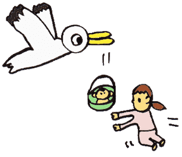 Stork Brings Pregnancy sticker #2188894