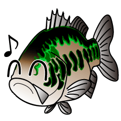 Black bass lure fishing