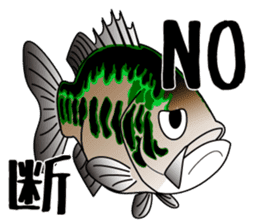 Black bass lure fishing sticker #2188986