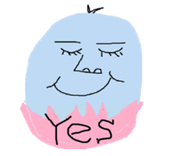 Insects and boiled egg man sticker #2189907