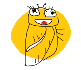 Insects and boiled egg man sticker #2189941