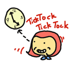 The Momo Girl at Work sticker #2190225