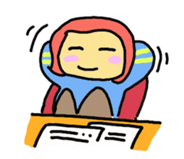 The Momo Girl at Work sticker #2190227