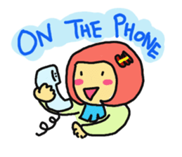 The Momo Girl at Work sticker #2190228