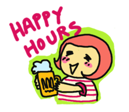 The Momo Girl at Work sticker #2190230