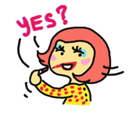 The Momo Girl at Work sticker #2190233