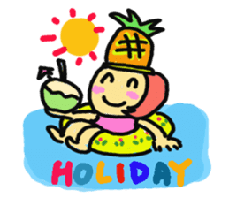 The Momo Girl at Work sticker #2190243