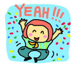 The Momo Girl at Work sticker #2190245