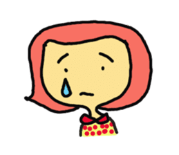 The Momo Girl at Work sticker #2190248