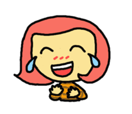 The Momo Girl at Work sticker #2190251