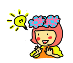 The Momo Girl at Work sticker #2190254