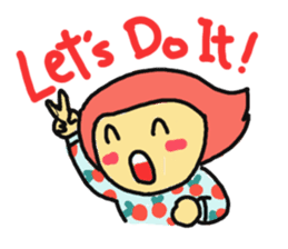 The Momo Girl at Work sticker #2190256