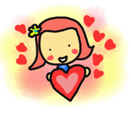 The Momo Girl at Work sticker #2190257