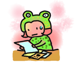 The Momo Girl at Work sticker #2190258