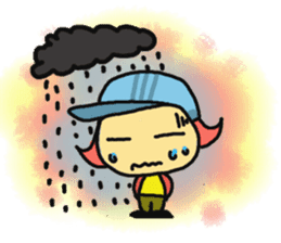 The Momo Girl at Work sticker #2190261