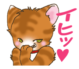 Brown cat thorala sticker #2190545