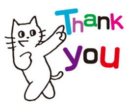 Thank you cat sticker #2192158