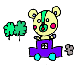 bear's name is makuu sticker #2192468