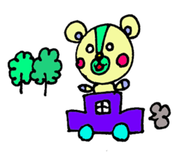 bear's name is makuu sticker #2192468